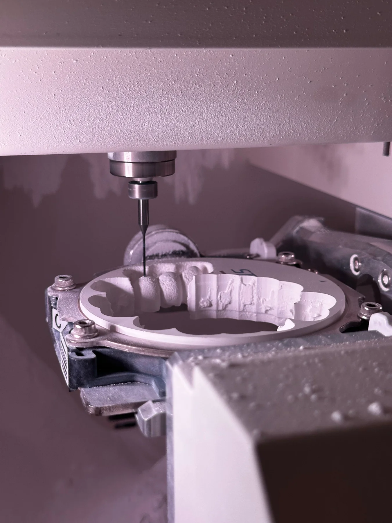 Illustrative process and tooling photograph for prototype components